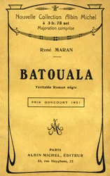 Omslag van het boek ‘Batouala, véritable roman nègre’ van René Maran