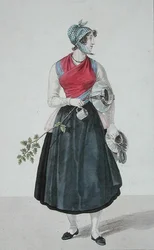 Melkmeisje van Peyssac in de omgeving van Bordeaux