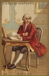 David Garrick in de stad Saint-Denis