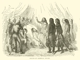 De dood van generaal Hoche (gravure)
