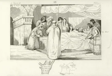 Dood van de Frankische staatsman Pepijn van Herstal, 714