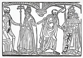 De dood spreekt tot de paus en keizer