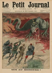 Dood aan het monster, voorpagina illustratie uit 