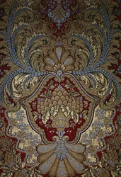 Decoratief Detail van een Wandtapijt, Paleis van Versailles