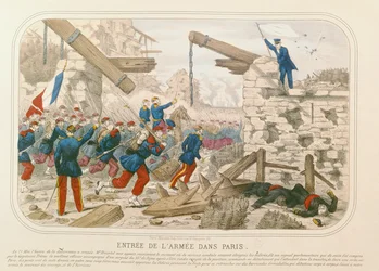 Intocht van het leger in Parijs, 21 mei 1871