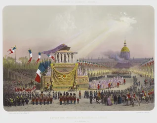 Entree Des Cendres De Napoleon 1er A Paris, Le 15 Decembre 1840 (kleurenlitho)