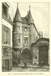 Ingang van het oude hotel van Guise, rue des Archives