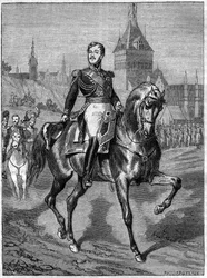 Ruiterportret van Generaal Jean Rapp (1771-1821) - Jean graaf Rapp Franse generaal (1772 -1821) - in 