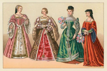 Kostuum van de Europese XVIe eeuw