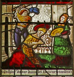 Executie van St. Johannes de Doper: Salome wacht