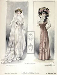 Modeshow, 20/03/1909: trouwjurk