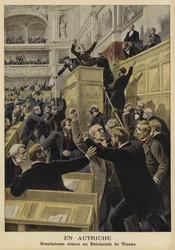 Vechtpartij in de Keizerlijke Raad, Wenen, 1897