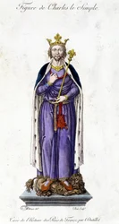 Figuur van Karel III de Eenvoudige