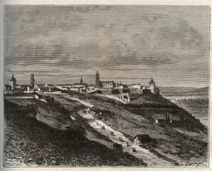 Frankrijk, Champagne-Ardenne, Haute-Marne (52), Langres - gravure in 