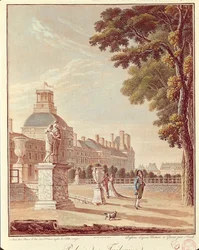 Frankrijk, Parijs, Tuilerieënpaleis, Gravure