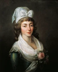 Frankrijk, Parijs, Versailles, Portret van Madame Roland (Marie-Jean Roland de la Platiere)