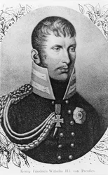 Frederik Willem III, Koning van Pruisen (gravure)