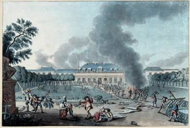 Franse Revolutie: Plundering van de behangfabriek van Reveillon 28 april