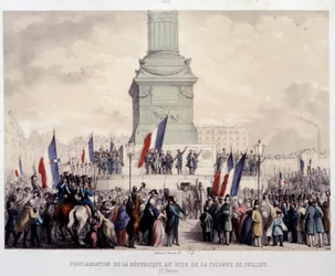 Franse Revolutie van 1848: proclamatie van de Tweede Republiek