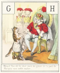 G H: Grote koning, zei de kat, hier is spel van de markies mijn nobele meester