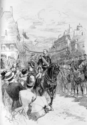 Generaal Boulanger kwam officieel Clermont-Ferrand binnen in 1887