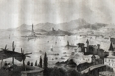 Genova - Genes - Genua - Gravure uit 