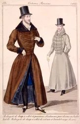 Heren winterjassen, uit Costumes Parisiens 1779
