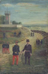 Georges Clemenceau (1841-1929) als burgemeester van Montmartre 18 maart 1871