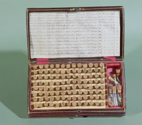 Homeopathische medicijnkoffer, 2e helft van de 19e eeuw