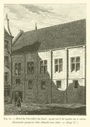 Hotel du Chevalier du Guet, gebruikt als gemeentehuis van het 4e arrondissement tot 1860, gesloopt rond 1864