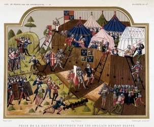 Honderdjarige Oorlog: Verovering van de Bastille verdedigd door de Engelsen voor Dieppe