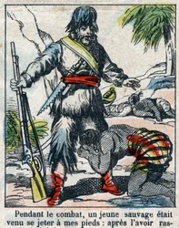 Illustratie voor het boek van Daniel Defoe 