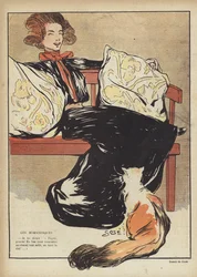 Illustratie voor Le Rire (kleurenlitho)