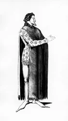 Illustratie uit Histoire du costume en France depuis les 18e siècle door Jules Etienne Joseph Quicherat, 1877