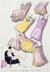 Illustraties van lingerie uit het modetijdschrift Art, Gout, Beaute, juli 1926