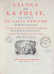 Lof der Zotheid, 1751