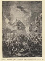 Brand van de Opera, Palais-Royal, in 1781