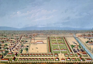 Industrieel woningbouwplan in Mulhouse, Frankrijk, 1846