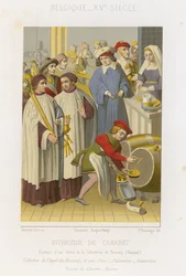 Interieur van een cabaret