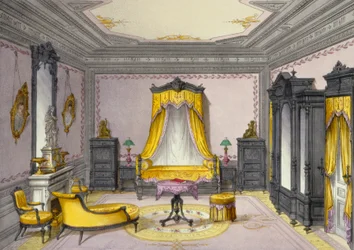 Interieur met meubels uit een Frans tijdschrift