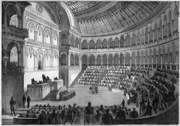 Interne weergave van het Italiaanse Parlement, Turijn