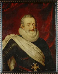 Koning Henri IV te paard ... (schilderij op doek)