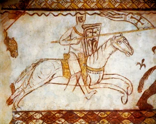 Ridder van de Orde van de Tempeliers (fresco)