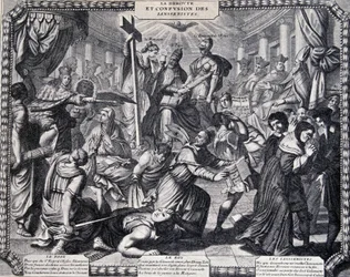 La Déroute des Jansenistes - satirische almanak gepubliceerd door de Jezuïeten