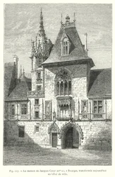 Het huis van Jacques Coeur, 15e eeuw, in Bourges, nu omgebouwd tot stadhuis
