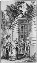 Le Parc aux Cerfs, de Poort naar het Koninklijke Haven van Louis XV (1710-74), beheerd door Madame de Pompadour (1721-64)