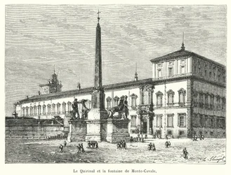 Het Quirinaal en de fontein van Monte-Cavallo