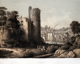 Le château de Clisson - Lithografie