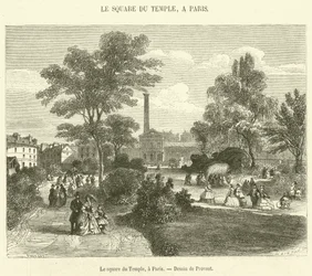 Le square du Temple, in Parijs