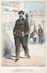 Legion des Amis de la France (gekleurde gravure)